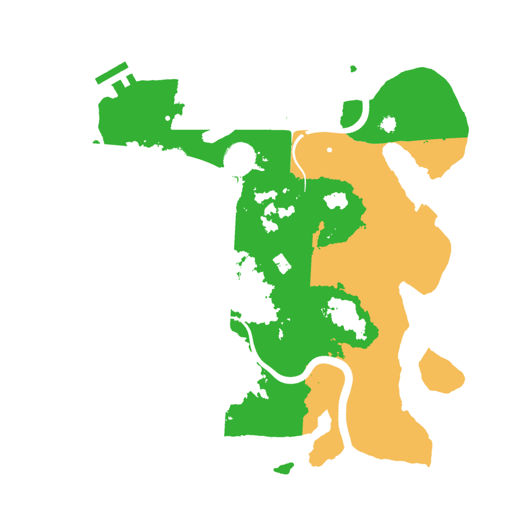 Biome Rust Map: Procedural Map, Size: 3000, Seed: 1623731581