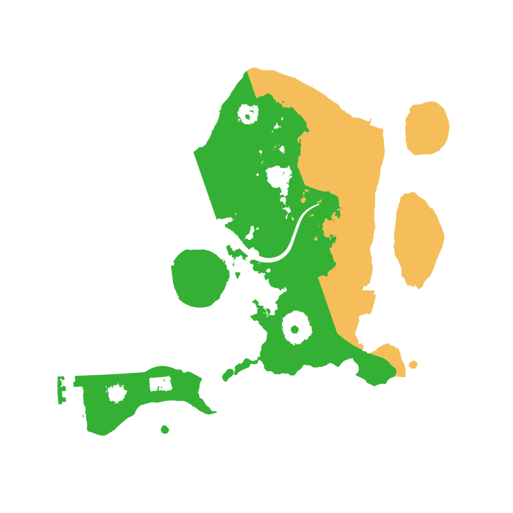 Biome Rust Map: Procedural Map, Size: 2500, Seed: 24008
