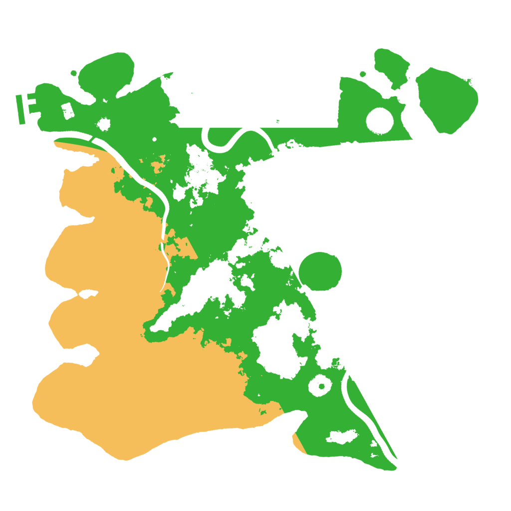 Biome Rust Map: Procedural Map, Size: 3500, Seed: 745525050