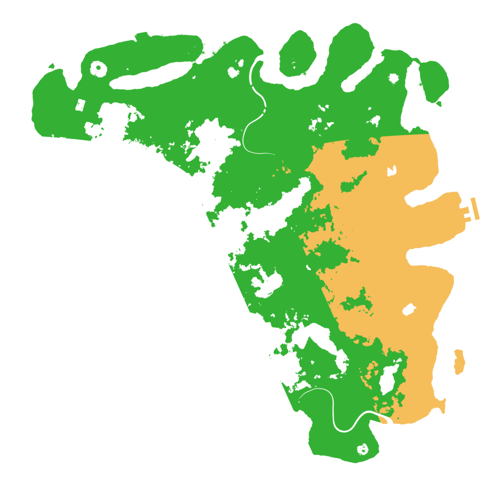 Biome Rust Map: Procedural Map, Size: 4500, Seed: 10498