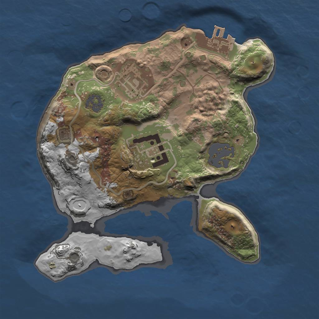 Rust Map: Procedural Map, Size: 1800, Seed: 29766421, 7 Monuments