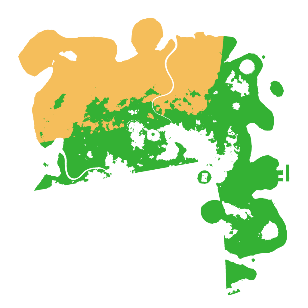 Biome Rust Map: Procedural Map, Size: 3700, Seed: 494783