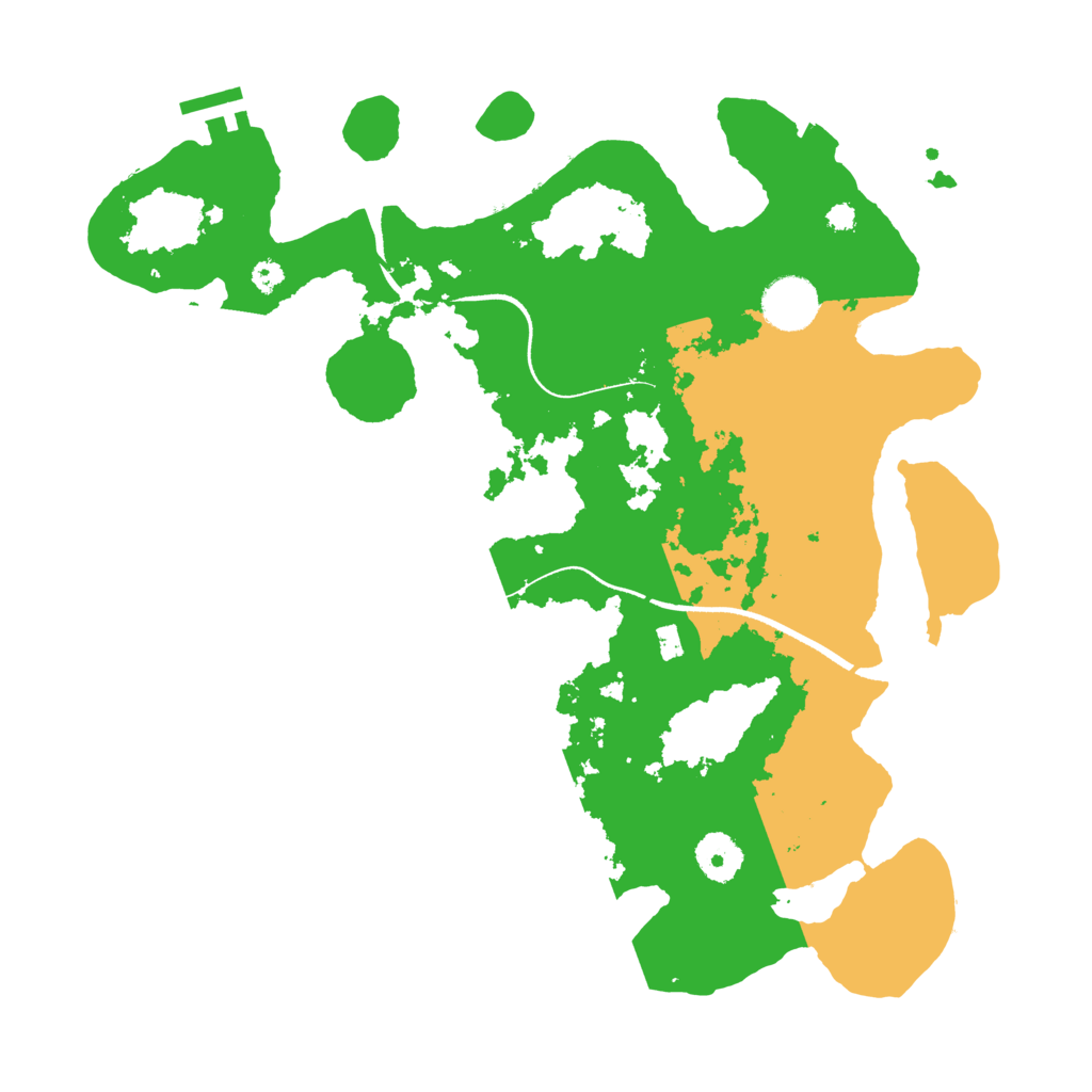 Biome Rust Map: Procedural Map, Size: 3500, Seed: 78999168