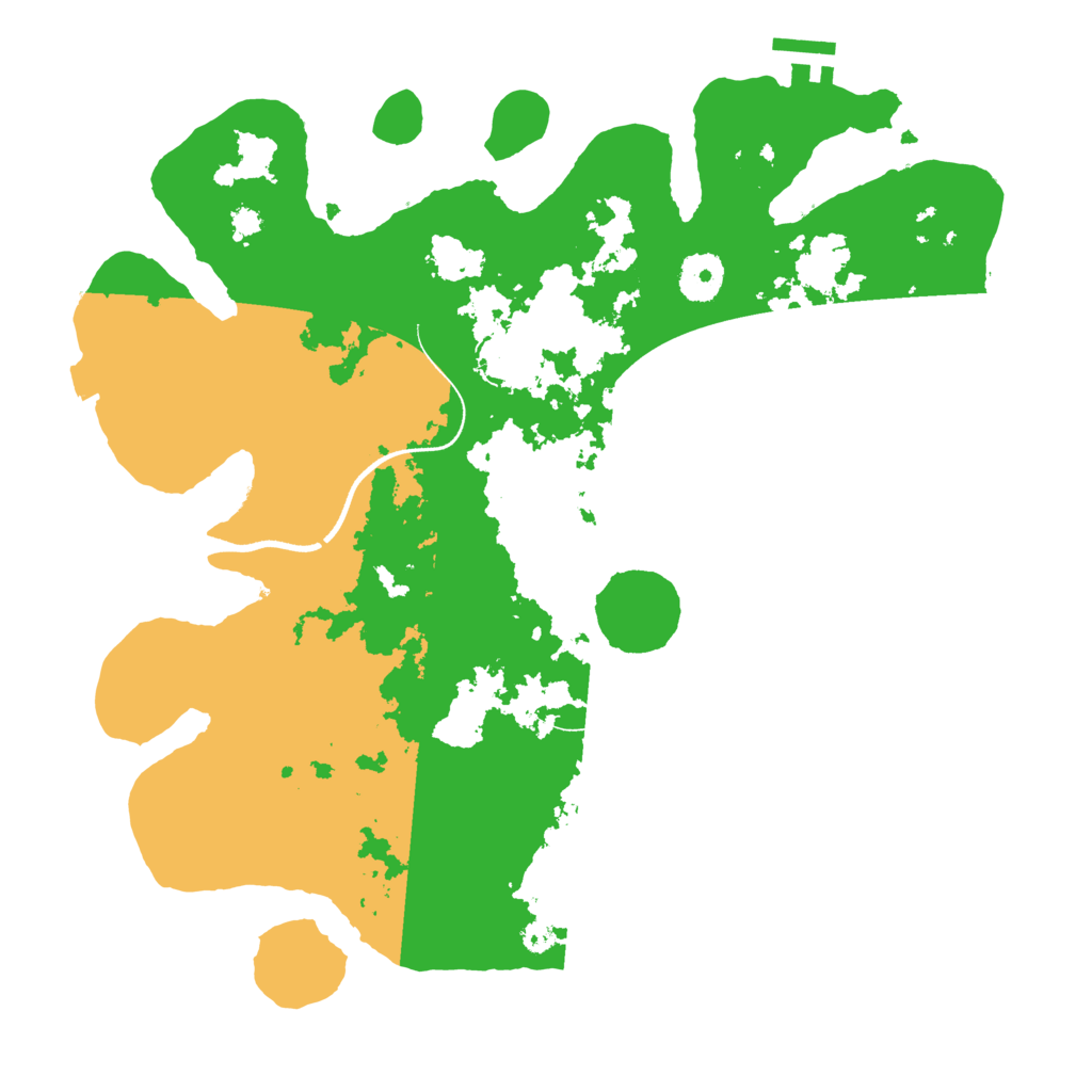 Biome Rust Map: Procedural Map, Size: 3500, Seed: 6421591