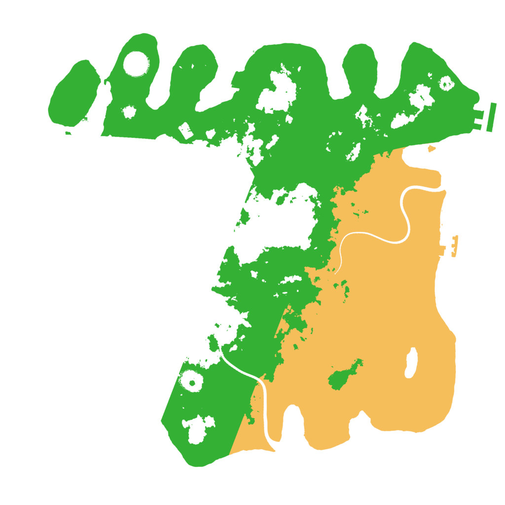 Biome Rust Map: Procedural Map, Size: 3500, Seed: 636936001