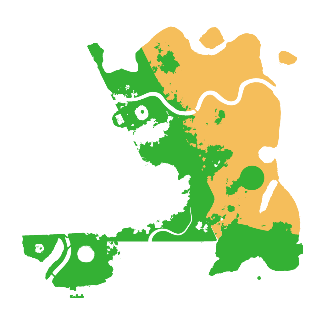 Biome Rust Map: Procedural Map, Size: 3500, Seed: 726874851