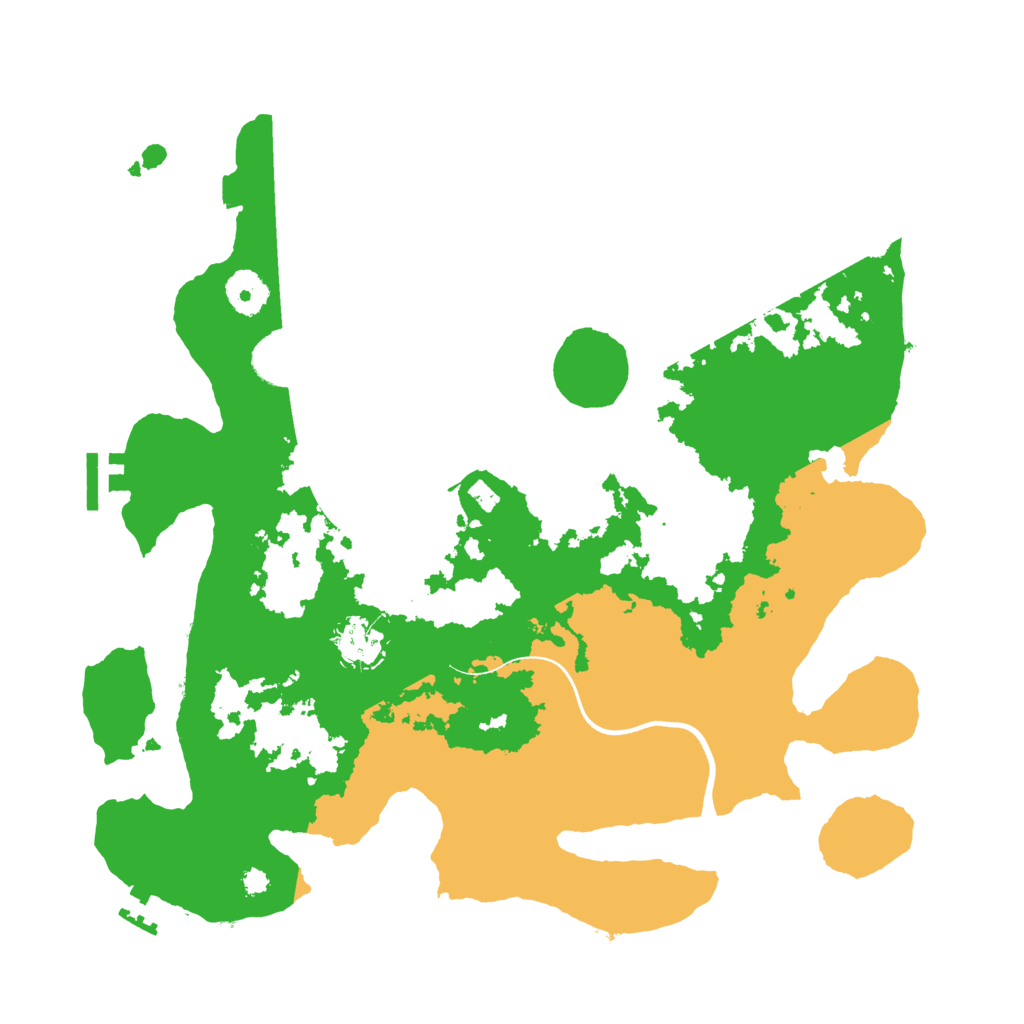 Biome Rust Map: Procedural Map, Size: 3600, Seed: 1272004