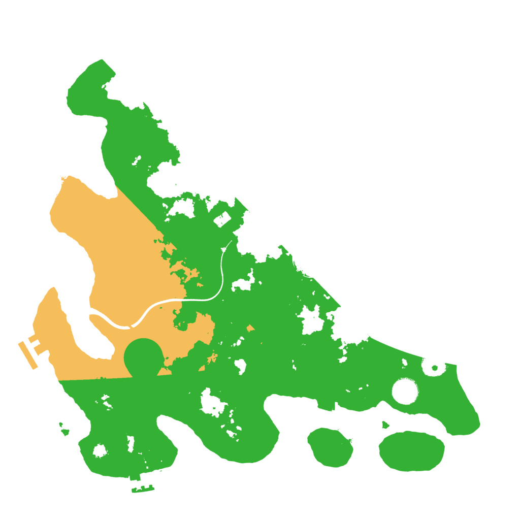 Biome Rust Map: Procedural Map, Size: 3500, Seed: 6626