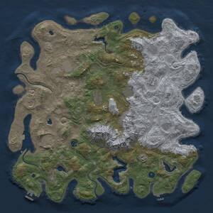 Thumbnail Rust Map: Procedural Map, Size: 5000, Seed: 19363663, 17 Monuments