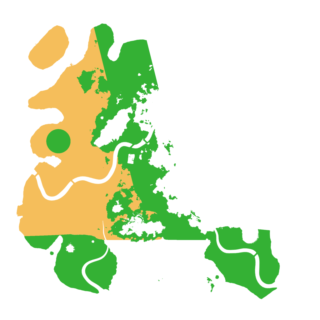 Biome Rust Map: Procedural Map, Size: 3500, Seed: 3242355