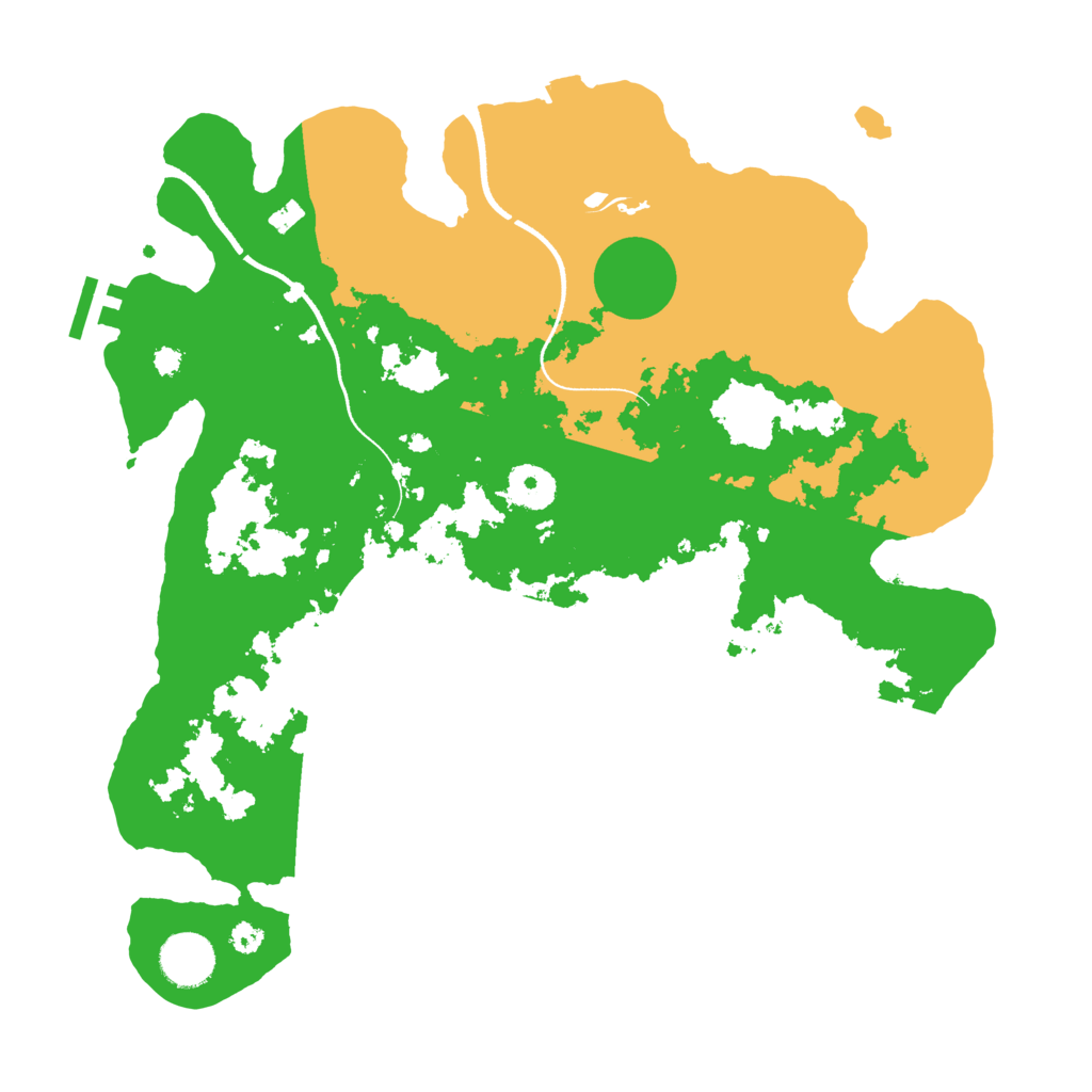 Biome Rust Map: Procedural Map, Size: 3500, Seed: 298471453