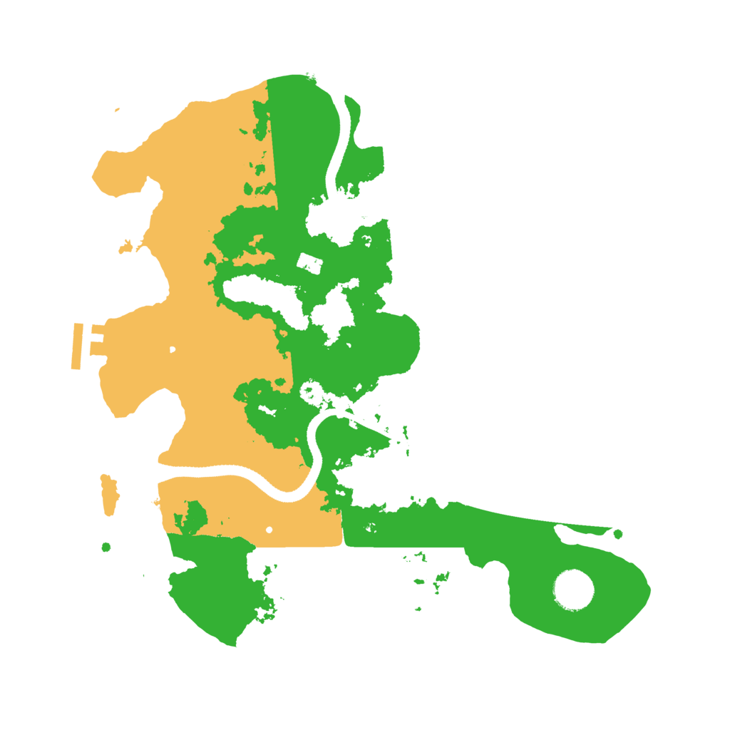 Biome Rust Map: Procedural Map, Size: 3200, Seed: 85546