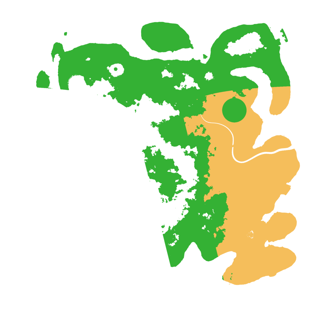 Biome Rust Map: Procedural Map, Size: 3500, Seed: 47223989