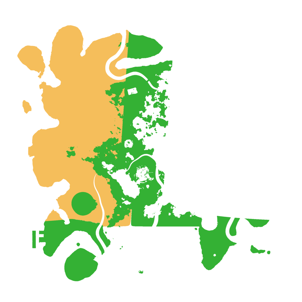 Biome Rust Map: Procedural Map, Size: 3500, Seed: 57787