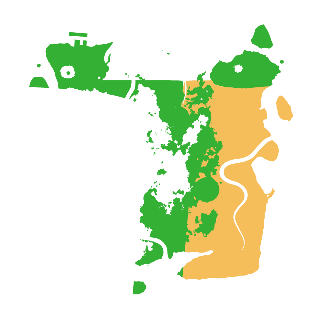Biome Rust Map: Procedural Map, Size: 3500, Seed: 79946209