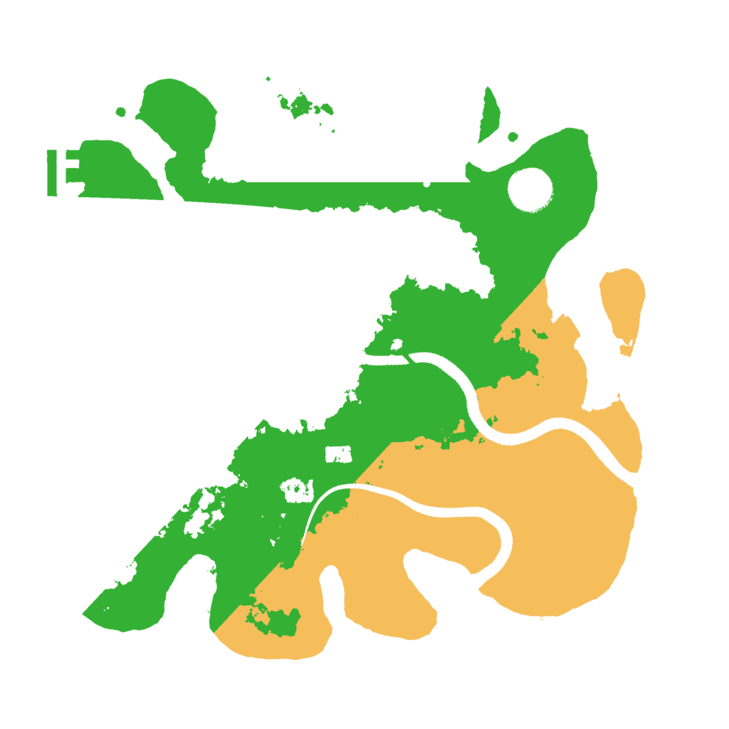 Biome Rust Map: Procedural Map, Size: 3000, Seed: 2029042958