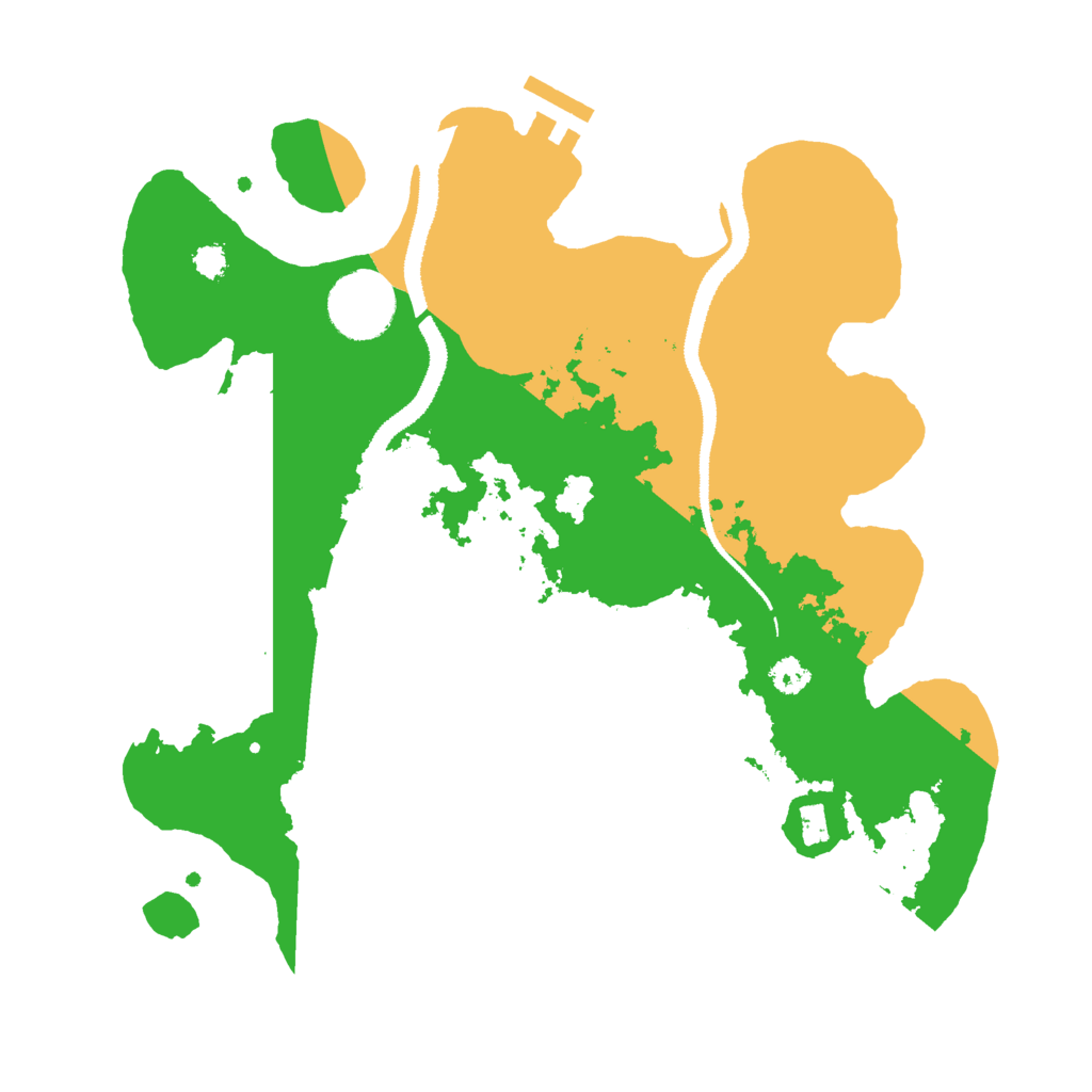 Biome Rust Map: Procedural Map, Size: 3000, Seed: 1564849