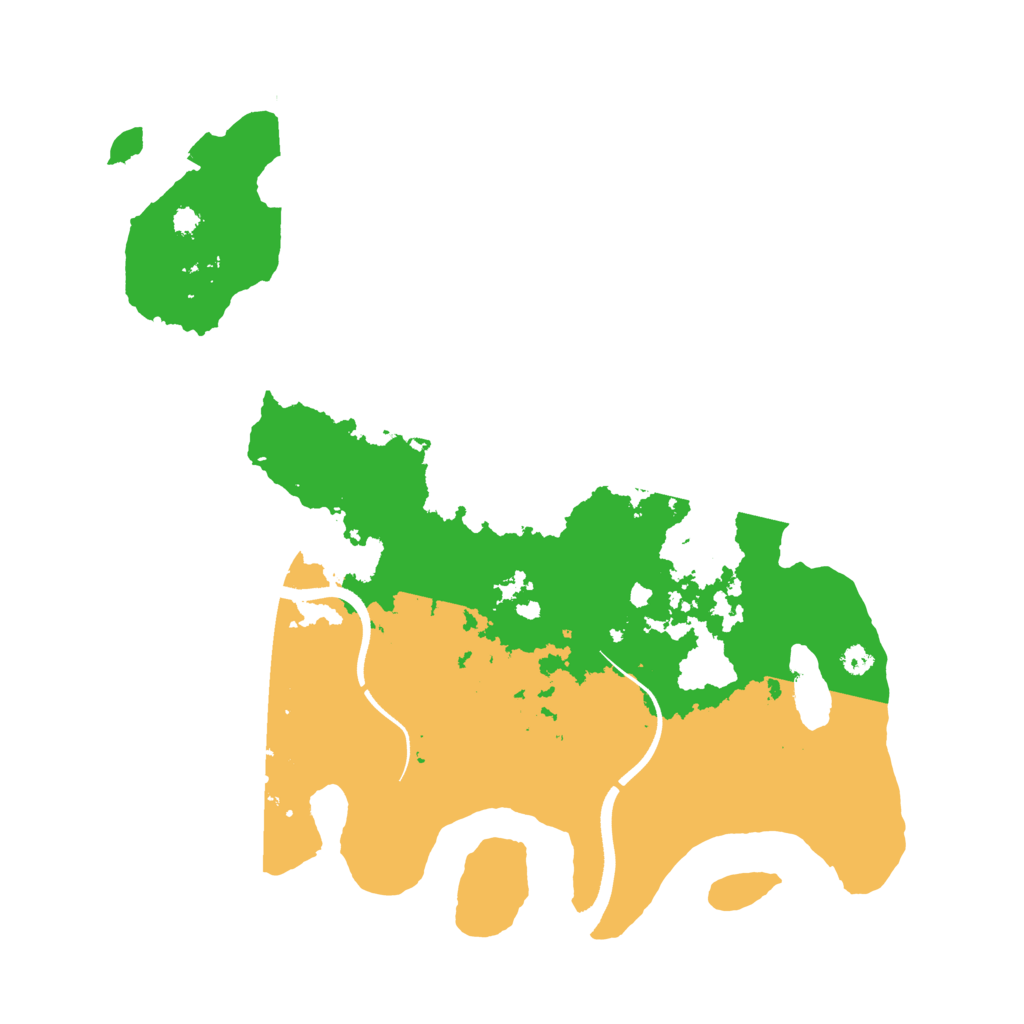 Biome Rust Map: Procedural Map, Size: 3500, Seed: 2064742631