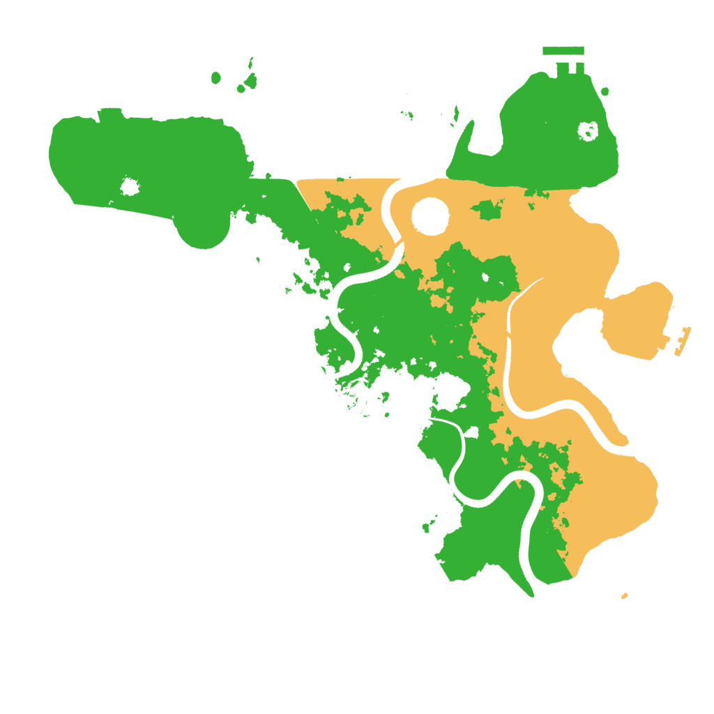 Biome Rust Map: Procedural Map, Size: 3490, Seed: 6942069