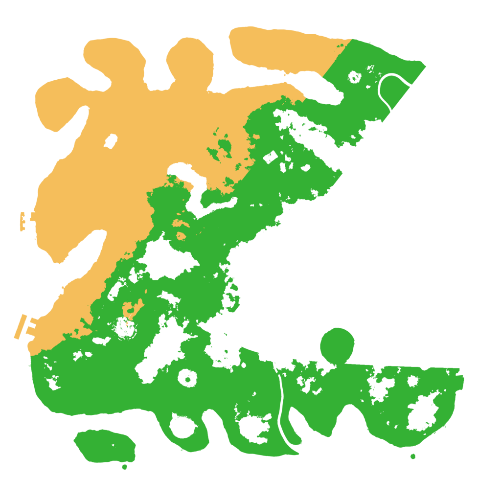 Biome Rust Map: Procedural Map, Size: 4000, Seed: 36808