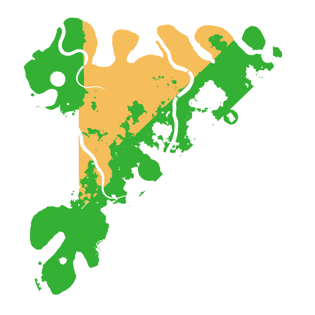 Biome Rust Map: Procedural Map, Size: 3800, Seed: 45639990