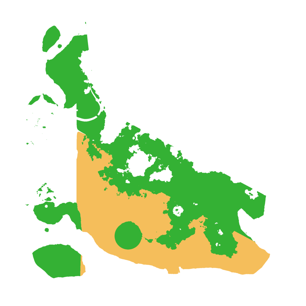 Biome Rust Map: Procedural Map, Size: 3000, Seed: 5253