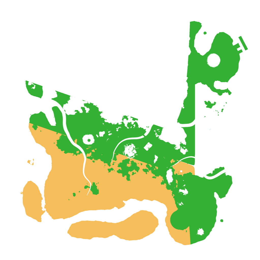 Biome Rust Map: Procedural Map, Size: 3500, Seed: 1083276852