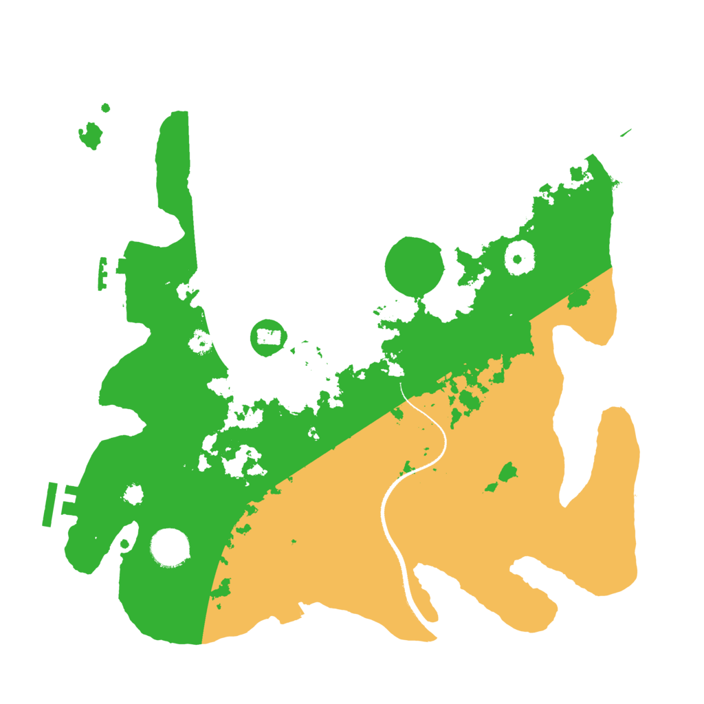 Biome Rust Map: Procedural Map, Size: 3200, Seed: 1733