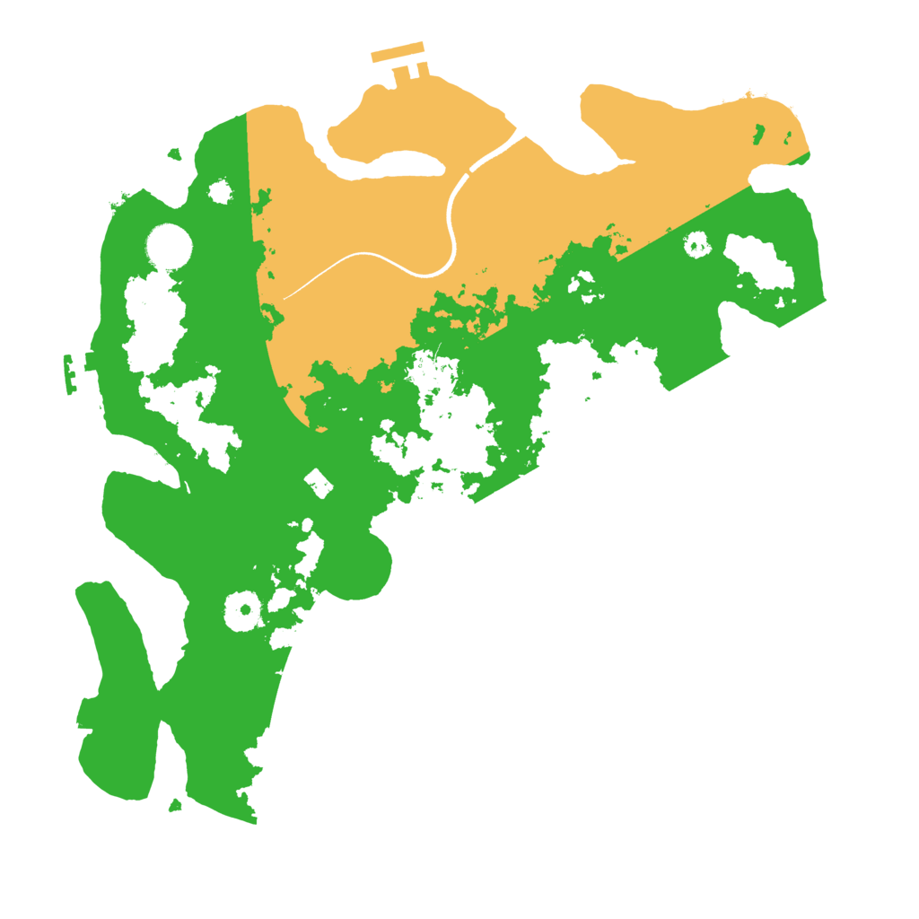 Biome Rust Map: Procedural Map, Size: 3500, Seed: 626289291