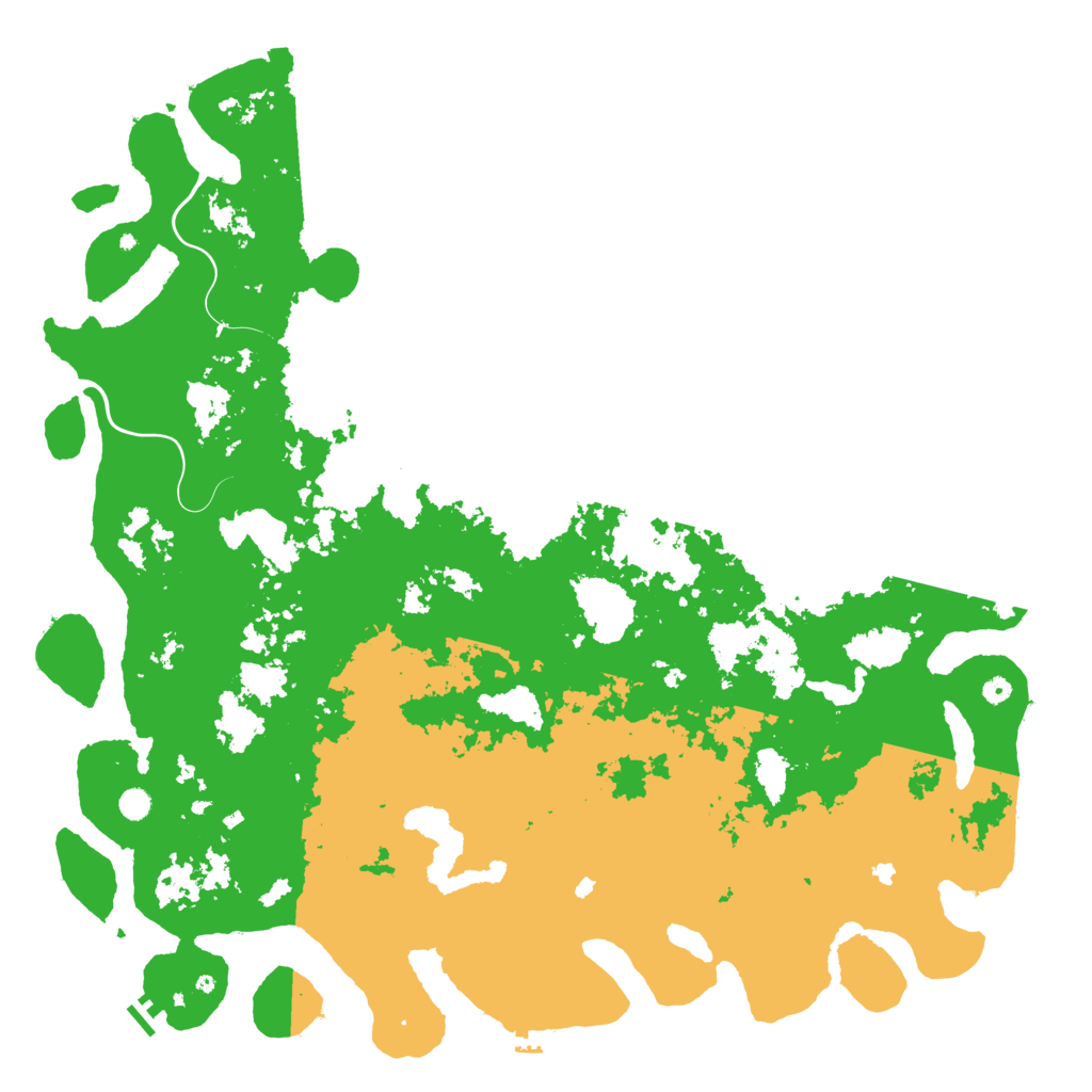 Biome Rust Map: Procedural Map, Size: 6000, Seed: 20120810