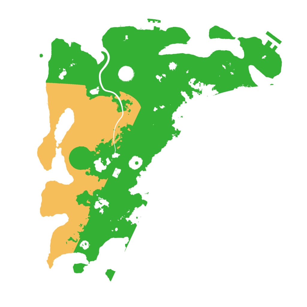 Biome Rust Map: Procedural Map, Size: 3500, Seed: 319819940