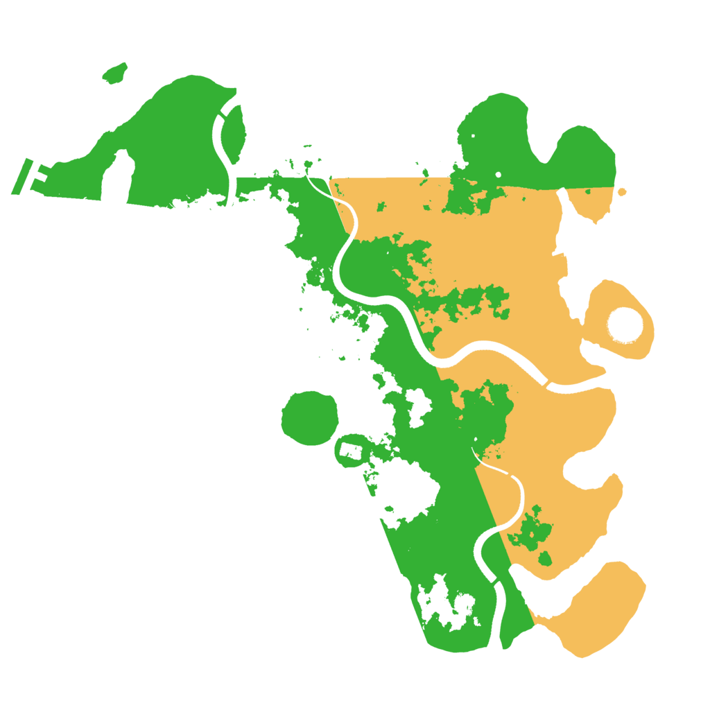 Biome Rust Map: Procedural Map, Size: 3500, Seed: 31558