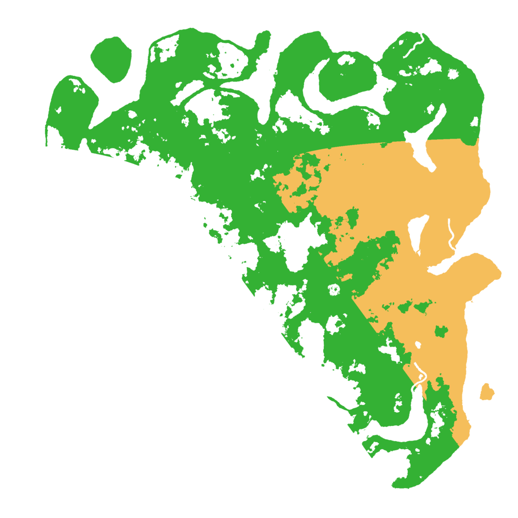 Biome Rust Map: Procedural Map, Size: 4500, Seed: 1921547526