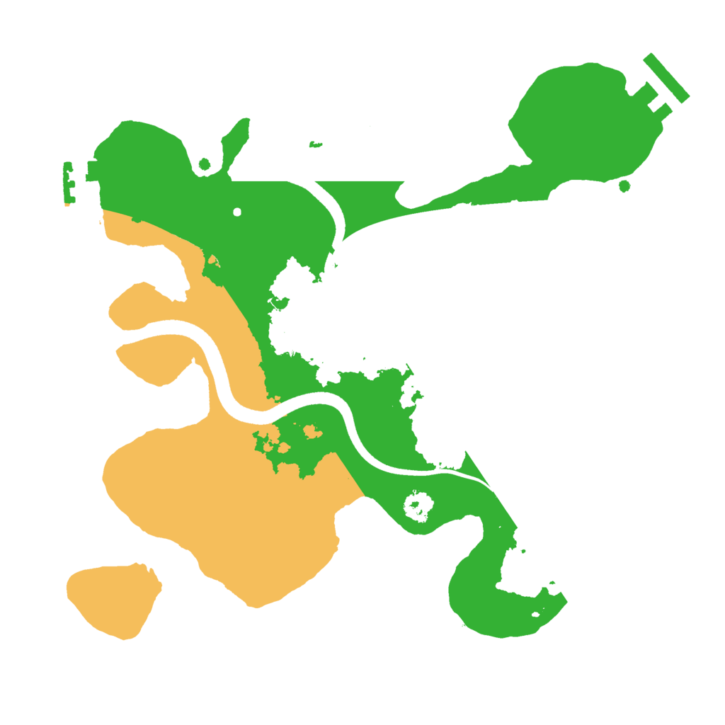 Biome Rust Map: Procedural Map, Size: 2500, Seed: 53453456