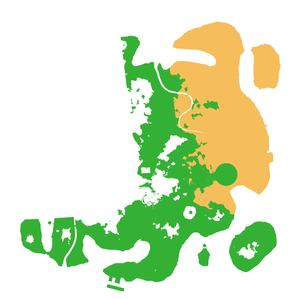 Biome Rust Map: Procedural Map, Size: 3500, Seed: 1528200301