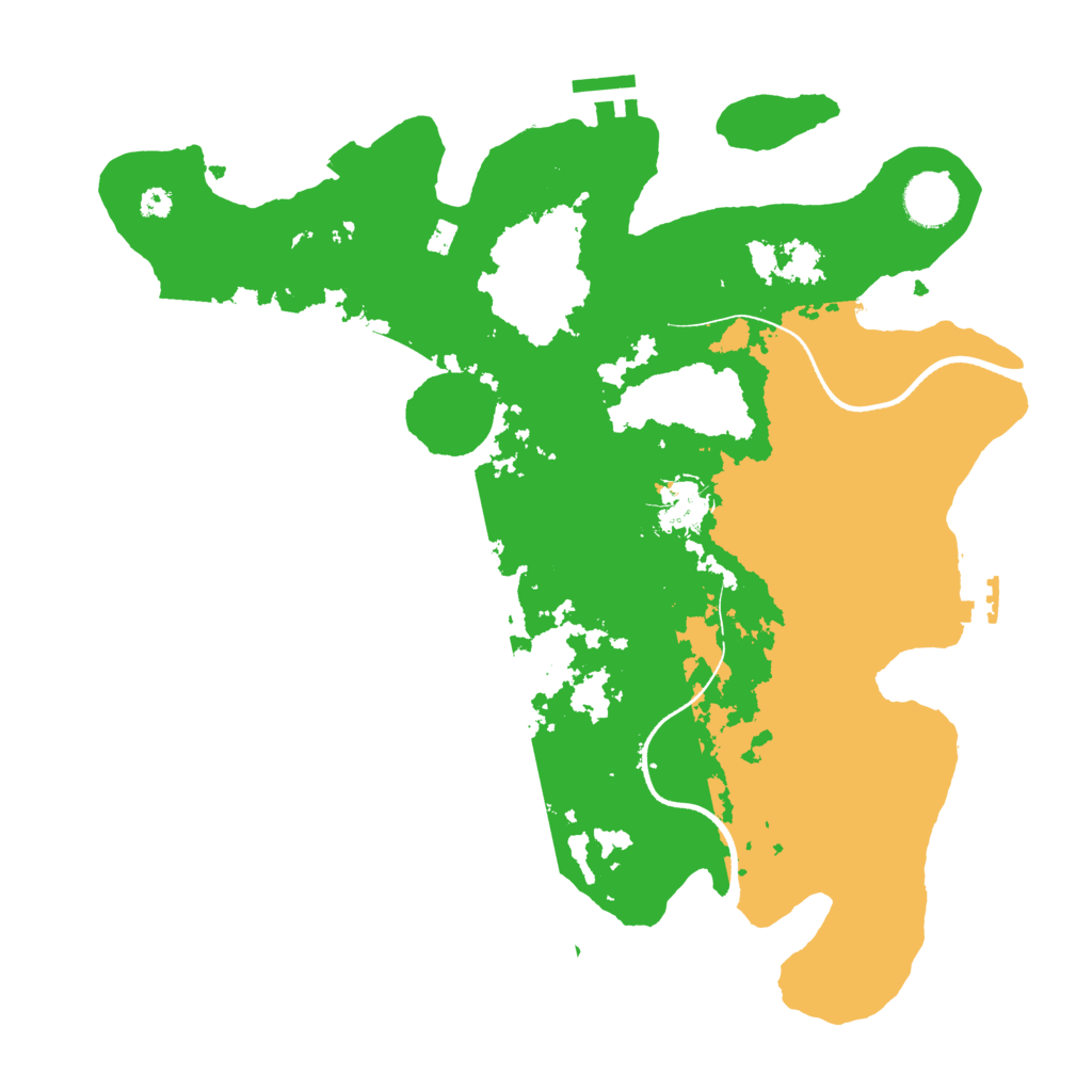 Biome Rust Map: Procedural Map, Size: 3500, Seed: 435904911