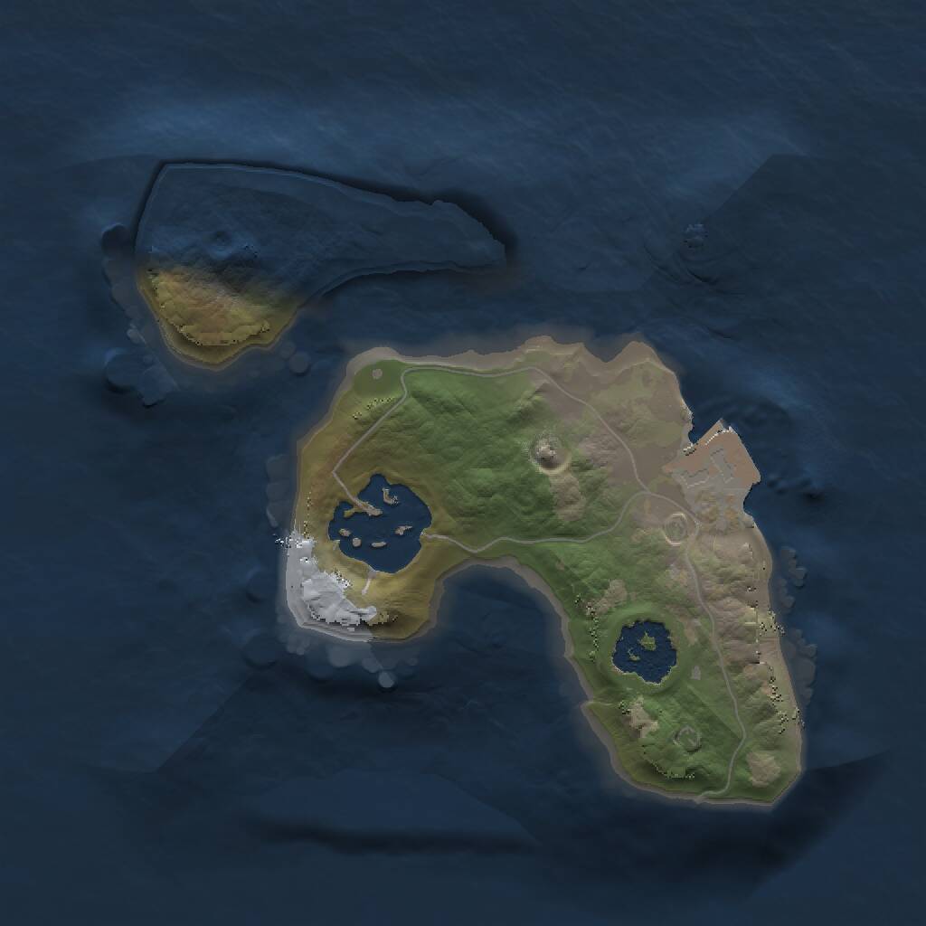 Rust Map: Procedural Map, Size: 1500, Seed: 82383767, 2 Monuments