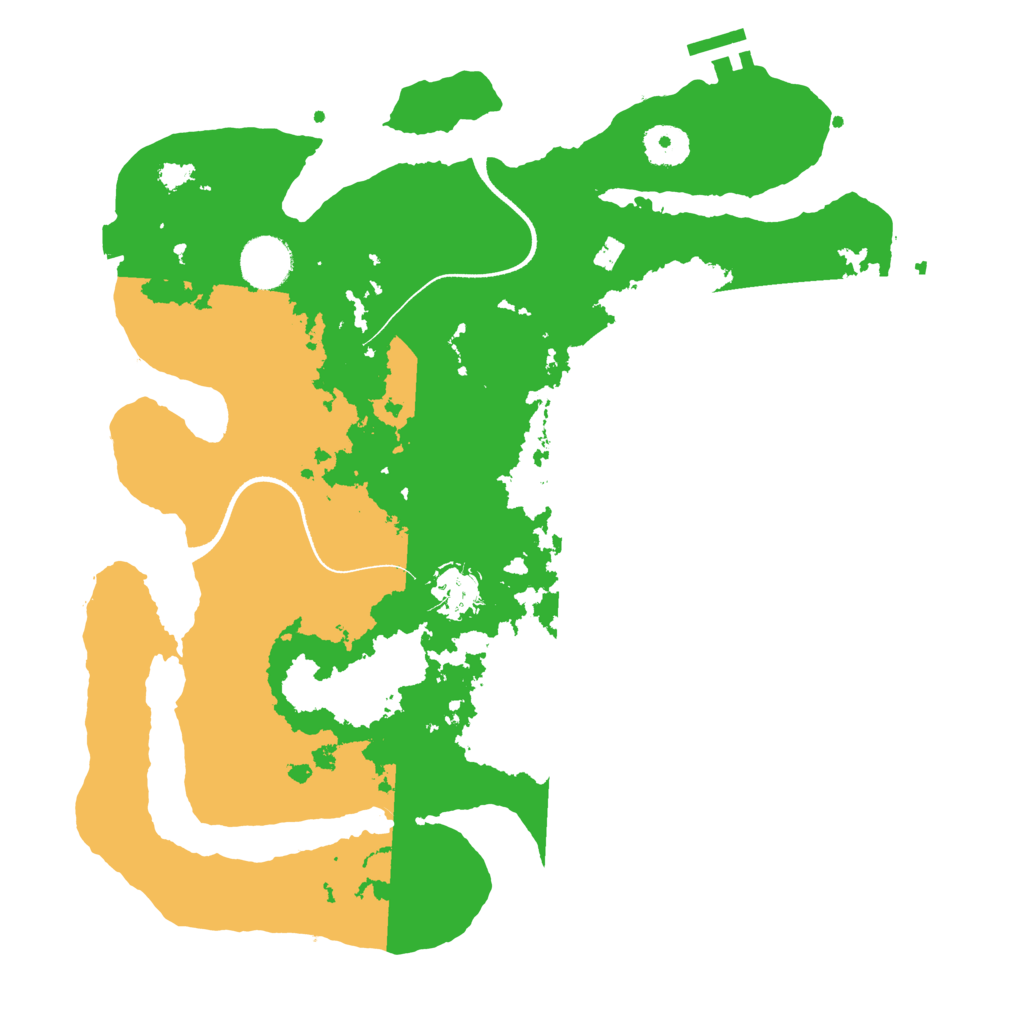 Biome Rust Map: Procedural Map, Size: 3500, Seed: 923676