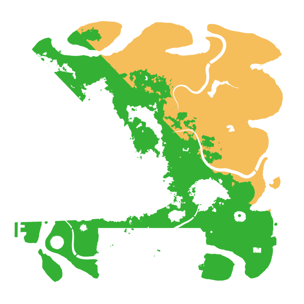 Biome Rust Map: Procedural Map, Size: 4000, Seed: 8486