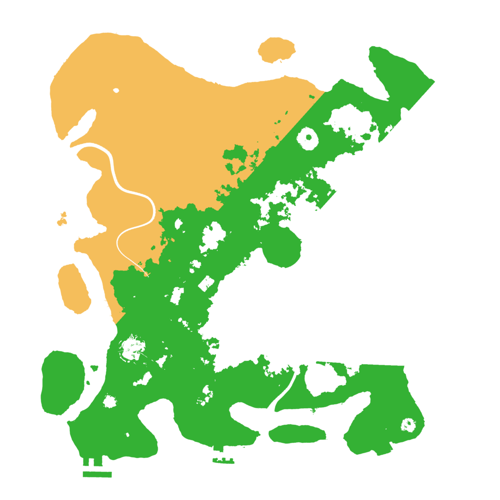 Biome Rust Map: Procedural Map, Size: 3500, Seed: 408661490