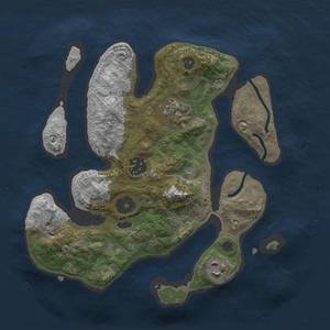 Thumbnail Rust Map: Procedural Map, Size: 2700, Seed: 3016, 6 Monuments