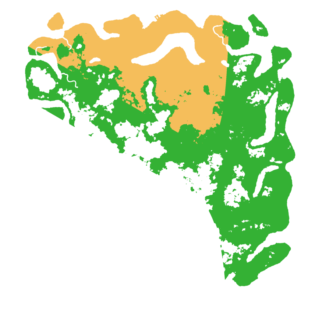 Biome Rust Map: Procedural Map, Size: 5000, Seed: 2938445