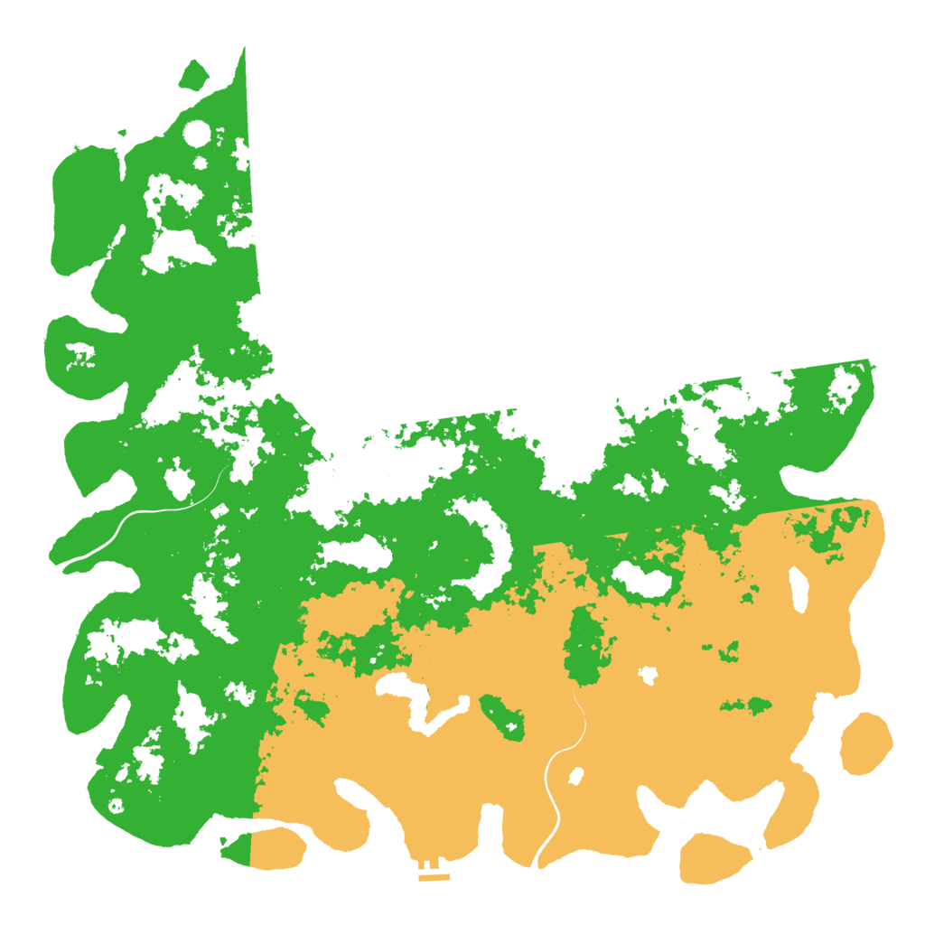 Biome Rust Map: Procedural Map, Size: 6000, Seed: 485346654