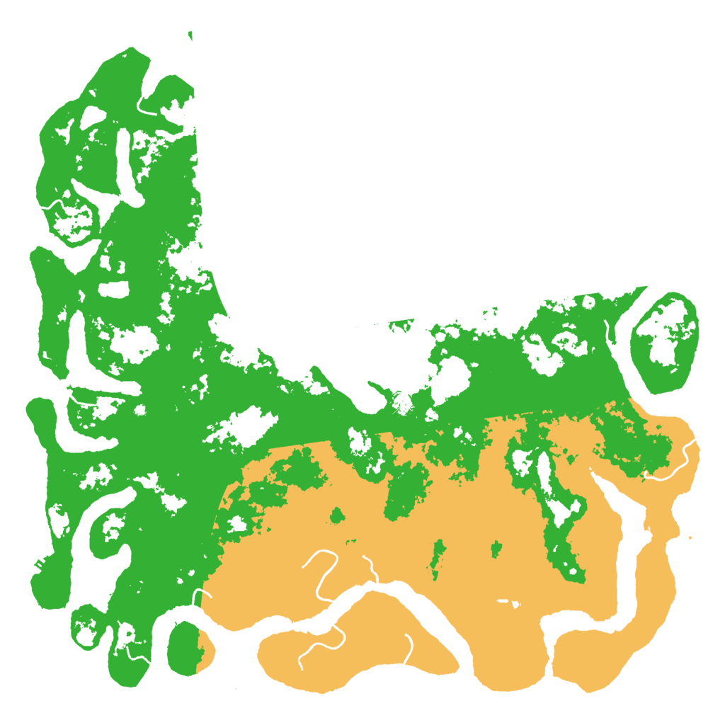 Biome Rust Map: Procedural Map, Size: 6000, Seed: 485346654