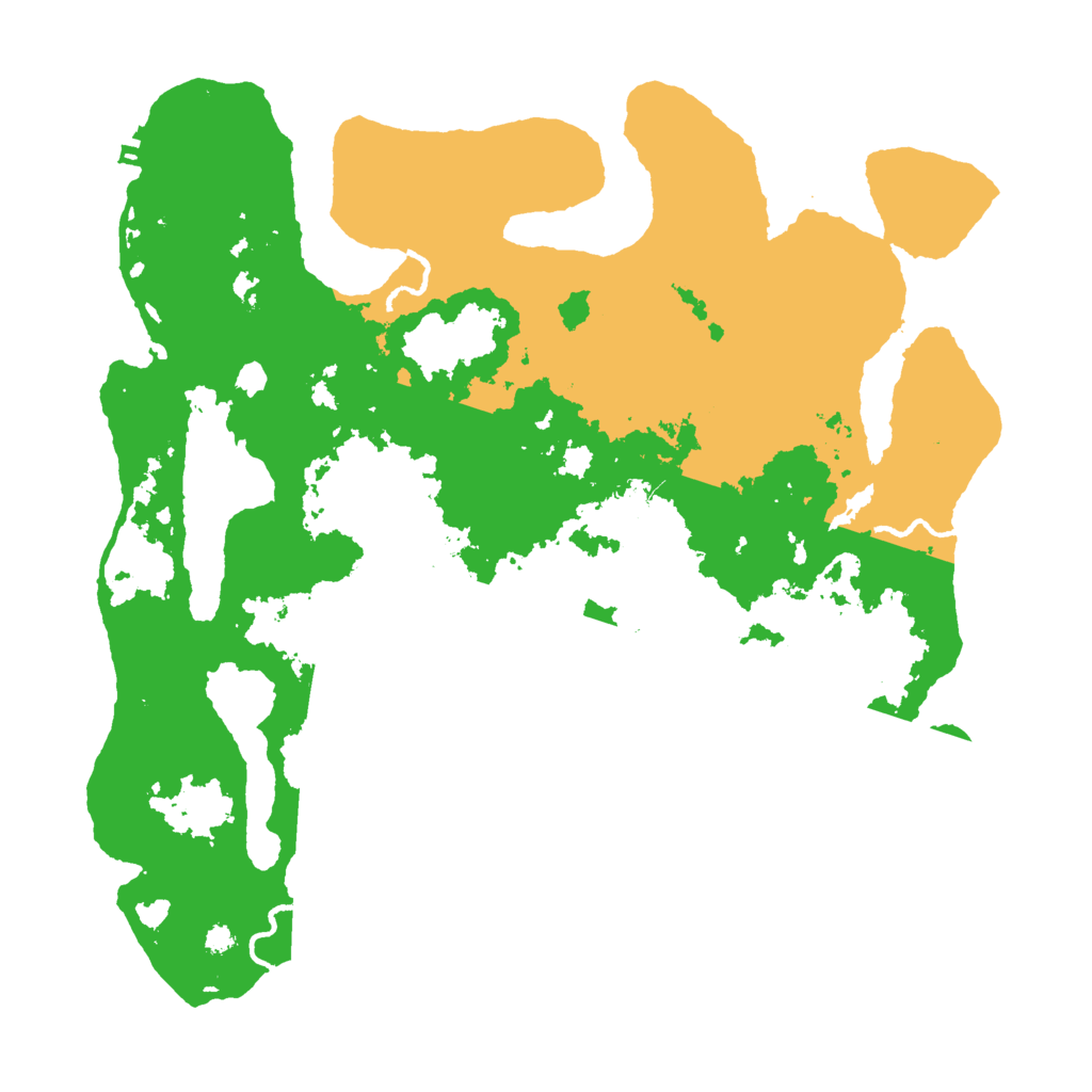 Biome Rust Map: Procedural Map, Size: 3500, Seed: 97921