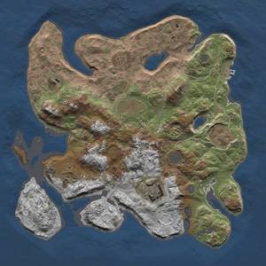 Thumbnail Rust Map: Procedural Map, Size: 3300, Seed: 711387767, 13 Monuments