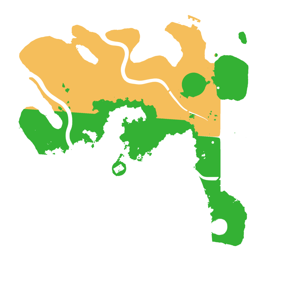 Biome Rust Map: Procedural Map, Size: 3300, Seed: 711387767
