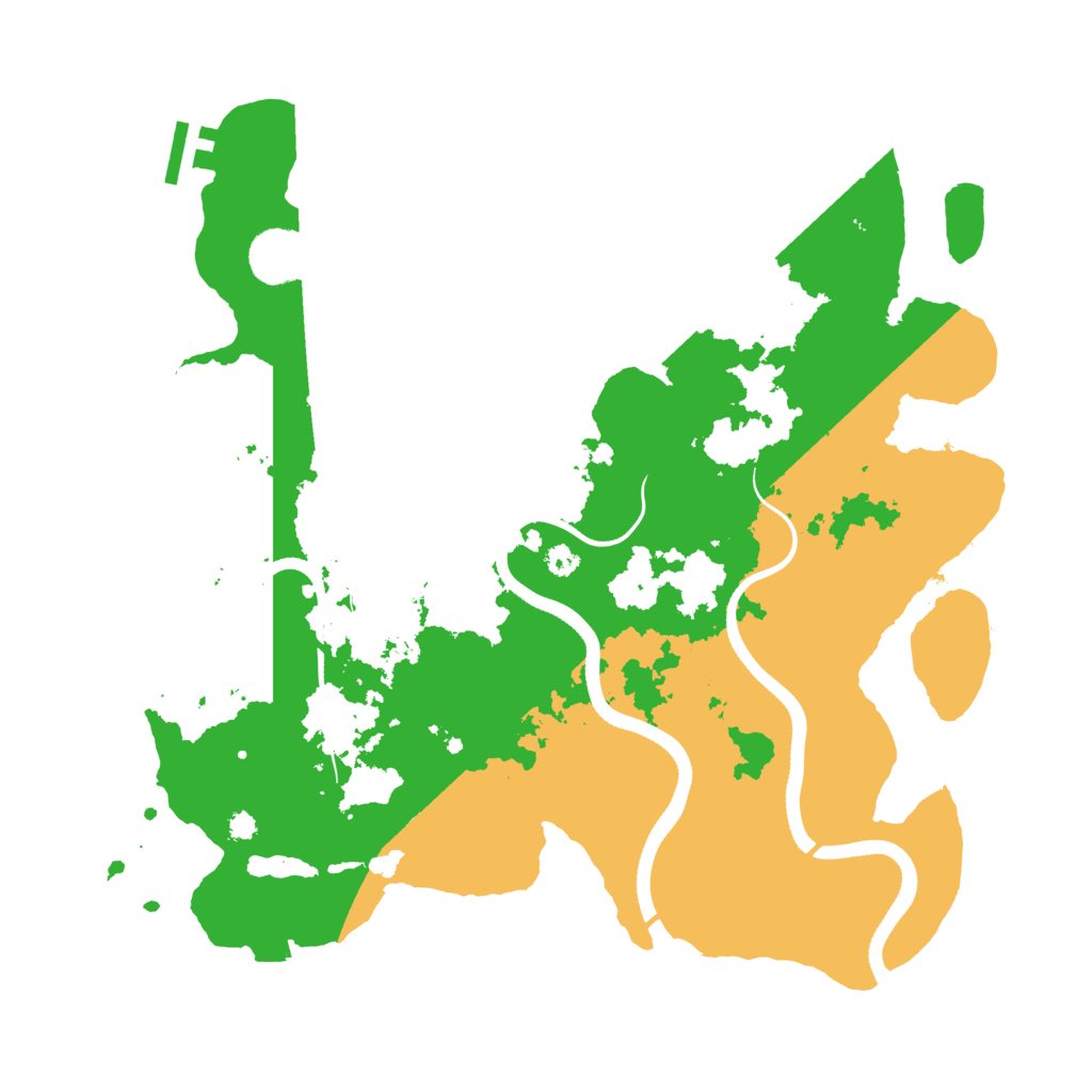 Biome Rust Map: Procedural Map, Size: 3500, Seed: 368112