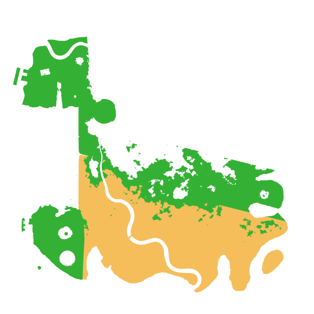 Biome Rust Map: Procedural Map, Size: 3600, Seed: 2576