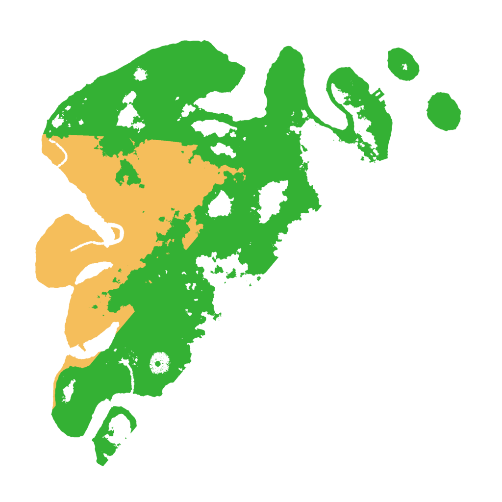 Biome Rust Map: Procedural Map, Size: 3600, Seed: 3586